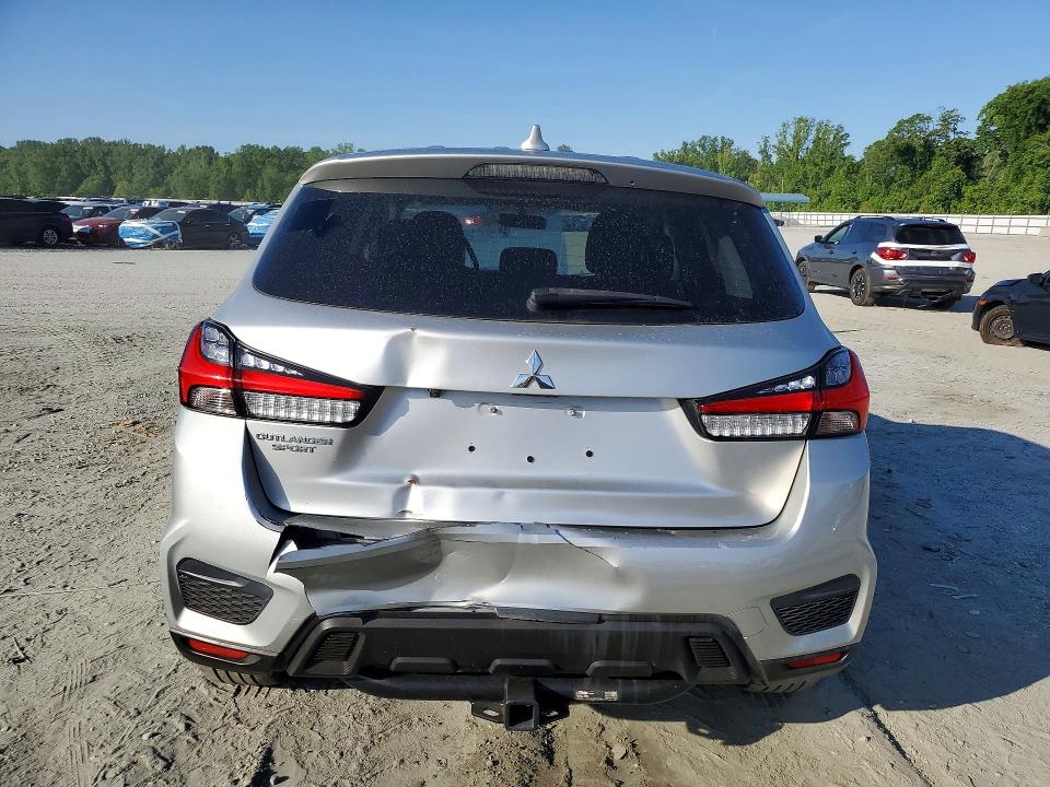 2020 Mitsubishi Outlander VIN JA4AP3AU6LU019565 COPART salvage auction — REAR END, Sc - Certificate Of Title (P), sold $5,900 on 2026-07-06 (photo 6)