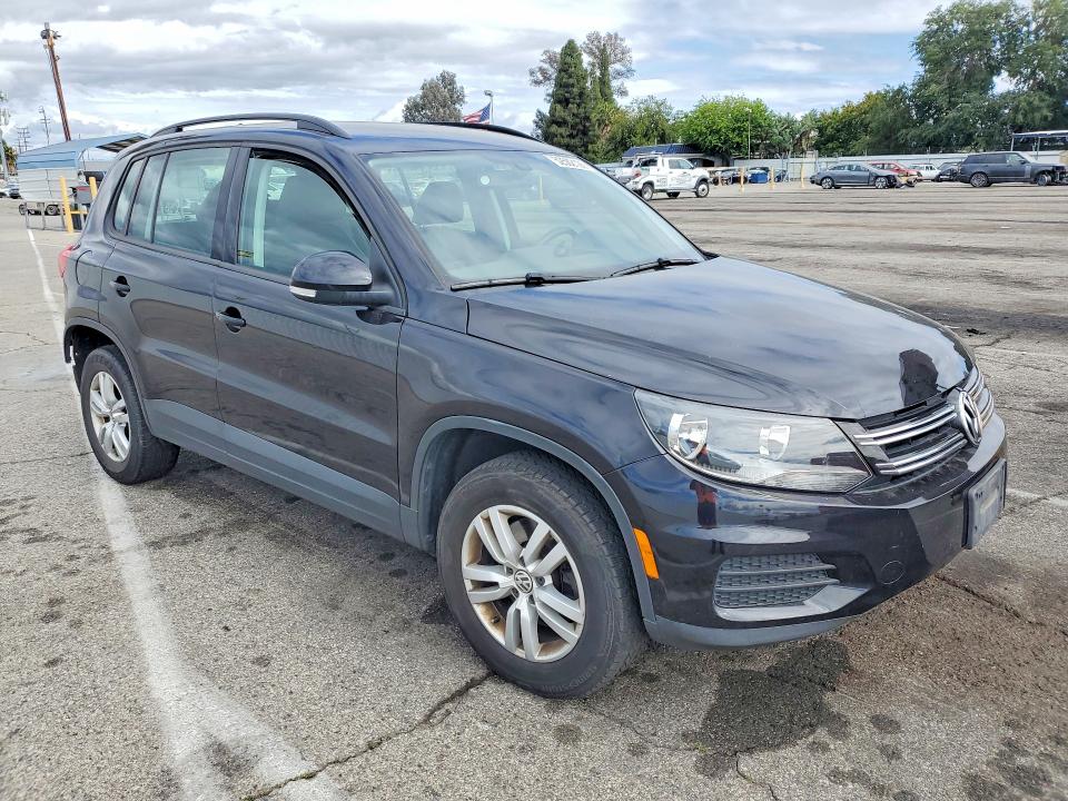 2017 Volkswagen Tiguan VIN WVGAV7AX7HK031400 COPART salvage auction — REAR END, Ca - Salvage Certificate, sold $1,900 on 2026-07-10 (photo 4)