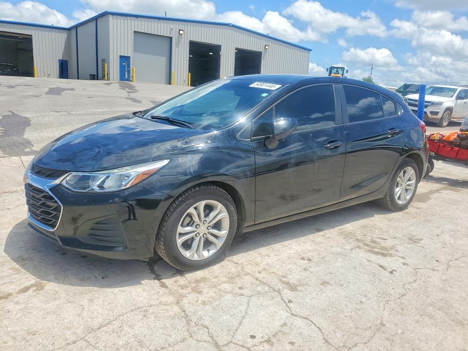 2019 Chevrolet Cruze VIN 3G1BC6SMXKS553956 COPART salvage auction — HAIL, Ok - Certificate Of Title, sold $3,450 on 2026-07-23 (photo 1)