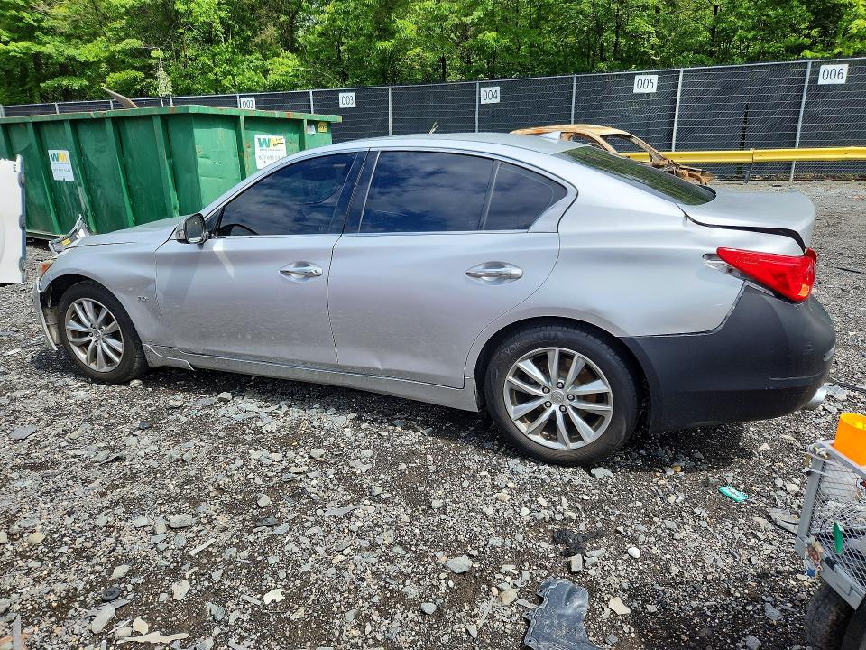 2017 Infiniti VIN JN1CV7AR7HM680894 COPART salvage auction — REAR END, Md - Cert Of Salvage > 75% Damage, sold $500 on 2026-07-31 (photo 2)