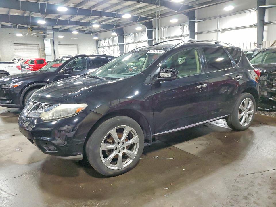 2012 Nissan Murano VIN JN8AZ1MW7CW233183 COPART salvage auction — FRONT END, Mn - Cert Of Title-Prior Salvage, sold $275 on 2026-07-28 (photo 1)