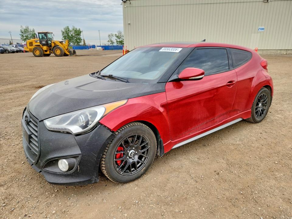 2013 Hyundai Veloster VIN KMHTC6AE4DU156232 COPART salvage auction — MECHANICAL, Ab - Bos - Active, sold $525 on 2026-07-28 (photo 1)