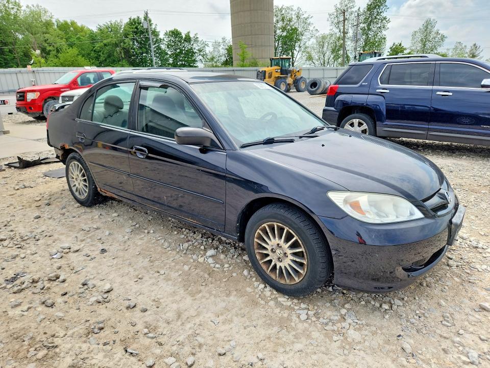 2005 Honda Civic VIN 2HGES16585H558868 COPART salvage auction — REAR END, MI - CERTIFICATE OF TITLE, sold $200 on 2026-07-09 (photo 4)