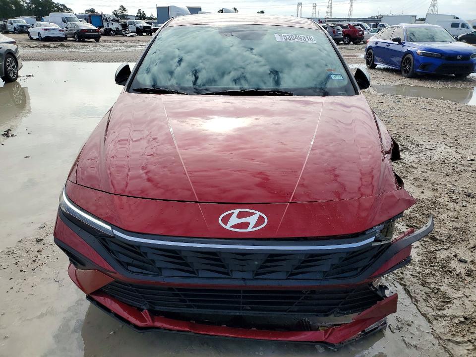 2025 Hyundai Elantra VIN KMHLM4DG3SU085228 COPART salvage auction — FRONT END, Tx - Salvage Vehicle Title, sold $5,900 on 2026-07-07 (photo 5)