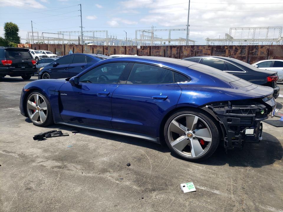 2020 Porsche Taycan VIN WP0AB2Y15LSA50590 COPART salvage auction — REAR END, Ca - Salvage Certificate, sold $25,500 on 2026-07-29 (photo 2)