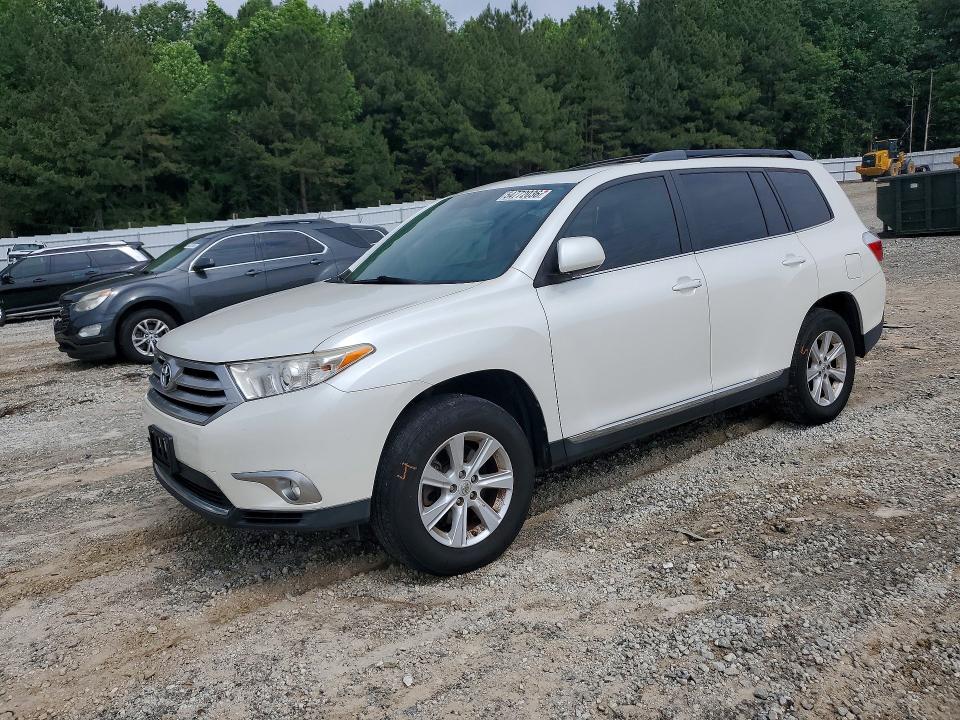 2012 Toyota Highlander VIN 5TDBK3EH4CS112014 COPART salvage auction — SIDE, GA - CERT OF TITLE-SALVAGE (P), sold $3,100 on 2026-07-22 (photo 1)