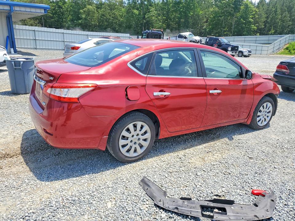 2014 Nissan Sentra VIN 3N1AB7AP2EL646754 COPART salvage auction — FRONT END, NC - SALVAGE CERTIFICATE OF TITLE, sold $750 on 2026-07-02 (photo 3)