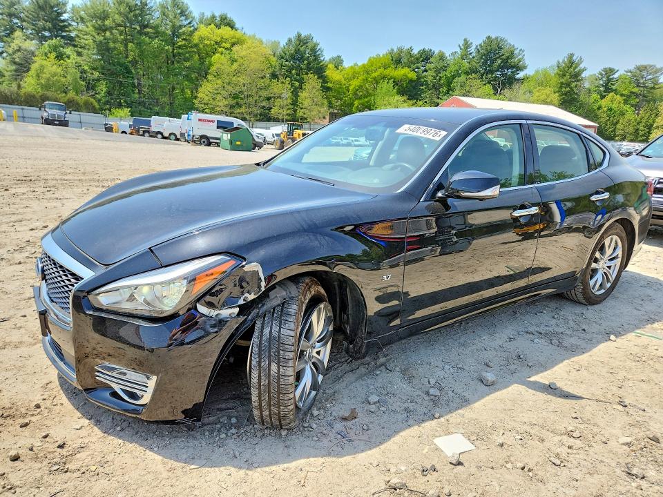 2019 Infiniti Q70 VIN JN1BY1AR0KM585326 COPART salvage auction — FRONT END, Ma - Cert Of Title-Salvage, sold $5,700 on 2026-07-07 (photo 1)