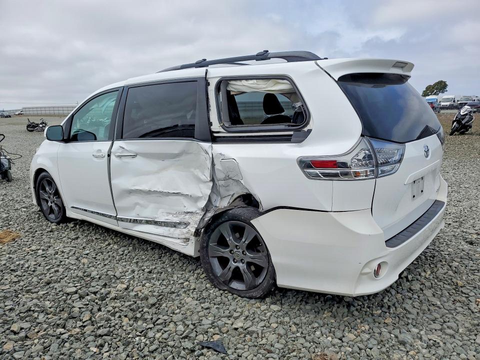 2015 Toyota Sienna VIN 5TDXK3DC8FS586967 COPART salvage auction — SIDE, Ca - Salvage Certificate, sold $3,100 on 2026-07-15 (photo 2)