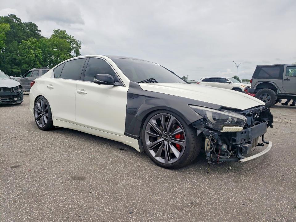 2018 Infiniti Q50 VIN JN1FV7APXJM460277 COPART salvage auction — FRONT END, Nc - Salvage Certificate Of Title, sold $4,300 on 2026-07-23 (photo 4)