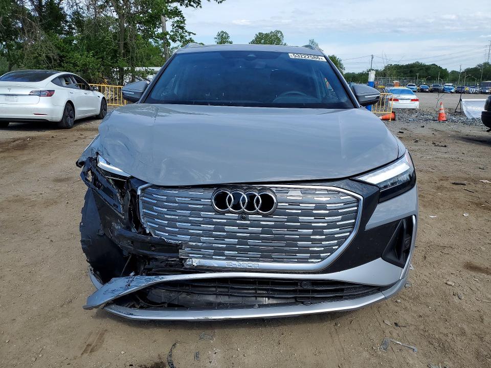 2025 Audi Q4 e-tron VIN WA1LUBFZ6SP065300 COPART salvage auction — FRONT END, Md - Cert Of Salvage < 75% Damage, sold $12,300 on 2026-07-30 (photo 5)