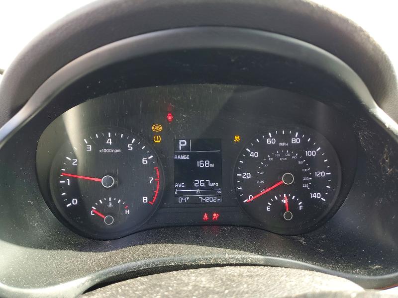 2020 Kia Rio VIN 3KPA24AD7LE335341 COPART salvage auction — FRONT END, Ga - Cert Of Title-Salvage, sold $2,100 on 2026-07-09 (photo 9)