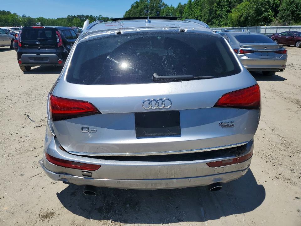 2016 Audi Q5 VIN WA1L2AFP7GA012632 COPART salvage auction — WATER/FLOOD, Nc - Salvage Certificate Of Title, sold $100 on 2026-07-28 (photo 6)