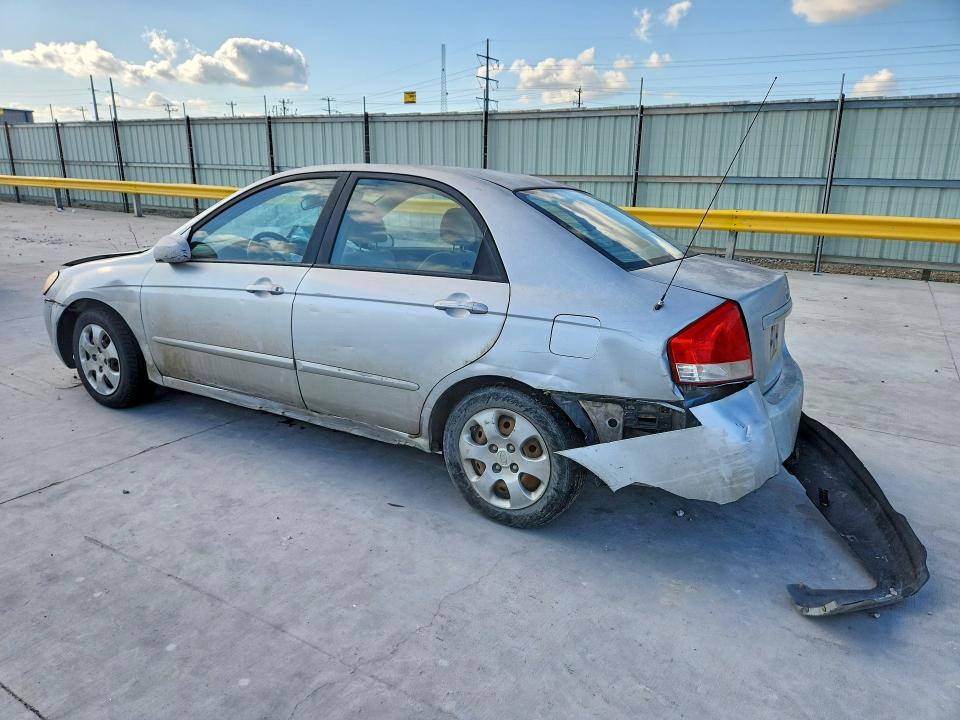 2007 Kia Spectra VIN KNAFE121575384651 COPART salvage auction — FRONT END, Tx - Salvage Vehicle Title, sold $250 on 2026-07-07 (photo 2)