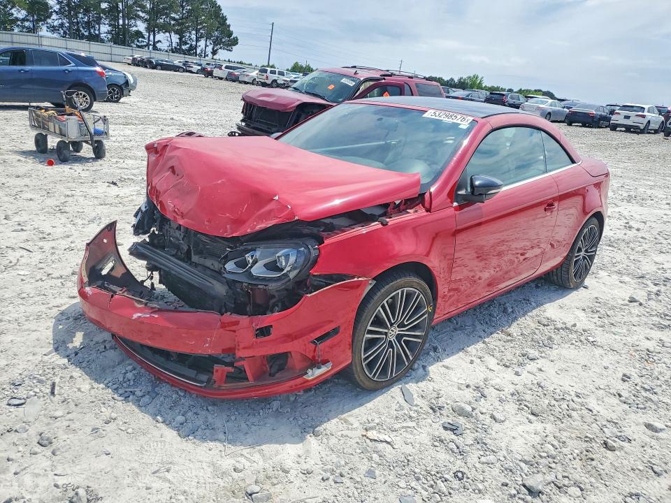 2014 Volkswagen Eos VIN WVWBW8AH8EV002082 COPART salvage auction — FRONT END, Ga - Cert Of Title-Salvage, sold $400 on 2026-07-27 (photo 1)