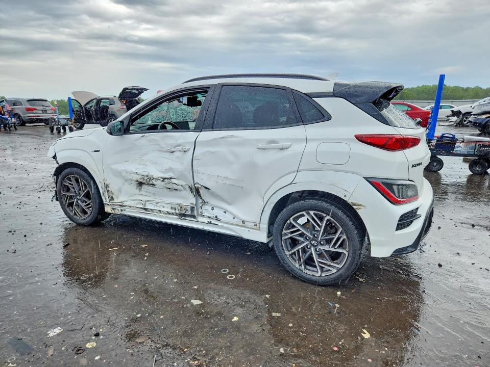 2022 Hyundai VIN KM8K3CA31NU851777 COPART salvage auction — SIDE, Va - Cert Of Title - Salvage, sold $3,450 on 2026-07-08 (photo 2)