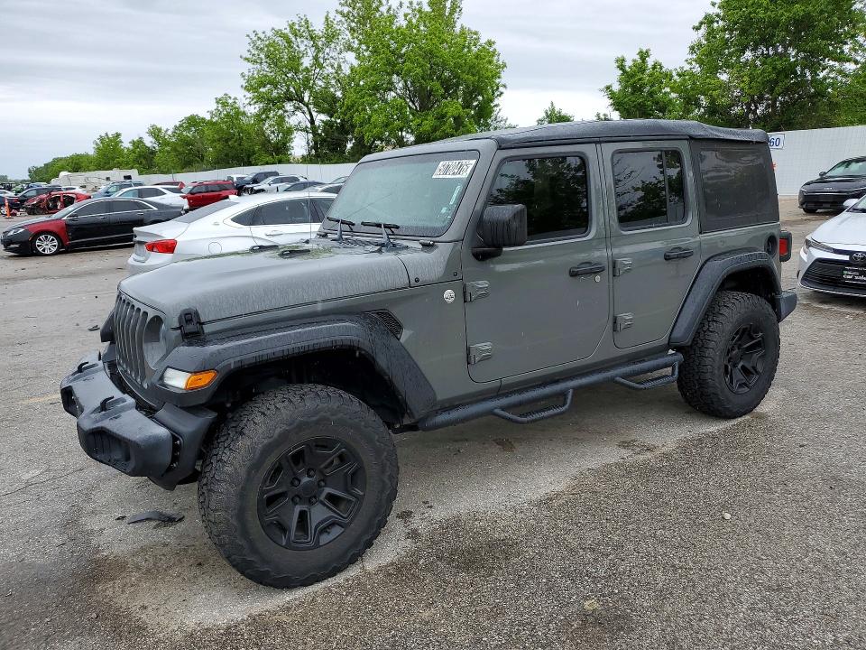 2020 Jeep Wrangler unlimited VIN 1C4HJXDG4LW184120 — COPART salvage auction photo