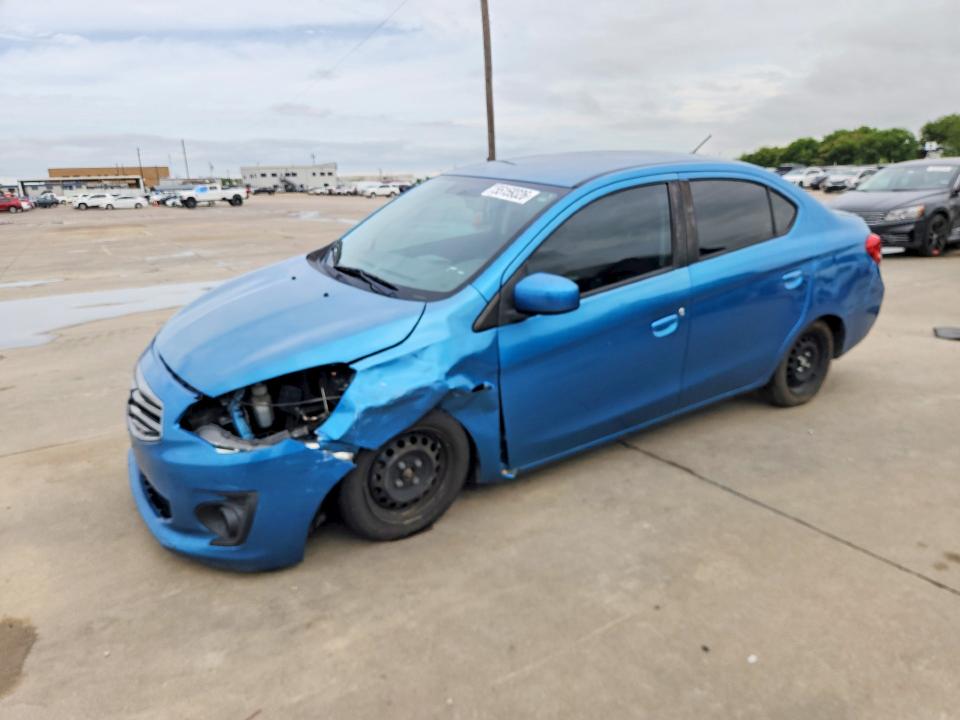 2018 Mitsubishi Mirage VIN ML32F3FJ6JHF06675 COPART salvage auction — FRONT END, TX - SALVAGE VEHICLE TITLE, sold $175 on 2026-07-30 (photo 1)