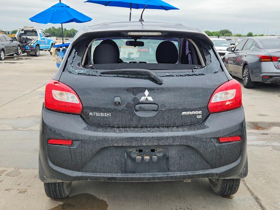 2018 Mitsubishi VIN ML32A4HJ3JH011946 COPART salvage auction — REAR END, Tx - Salvage Vehicle Title, sold $350 on 2026-07-23 (photo 6)