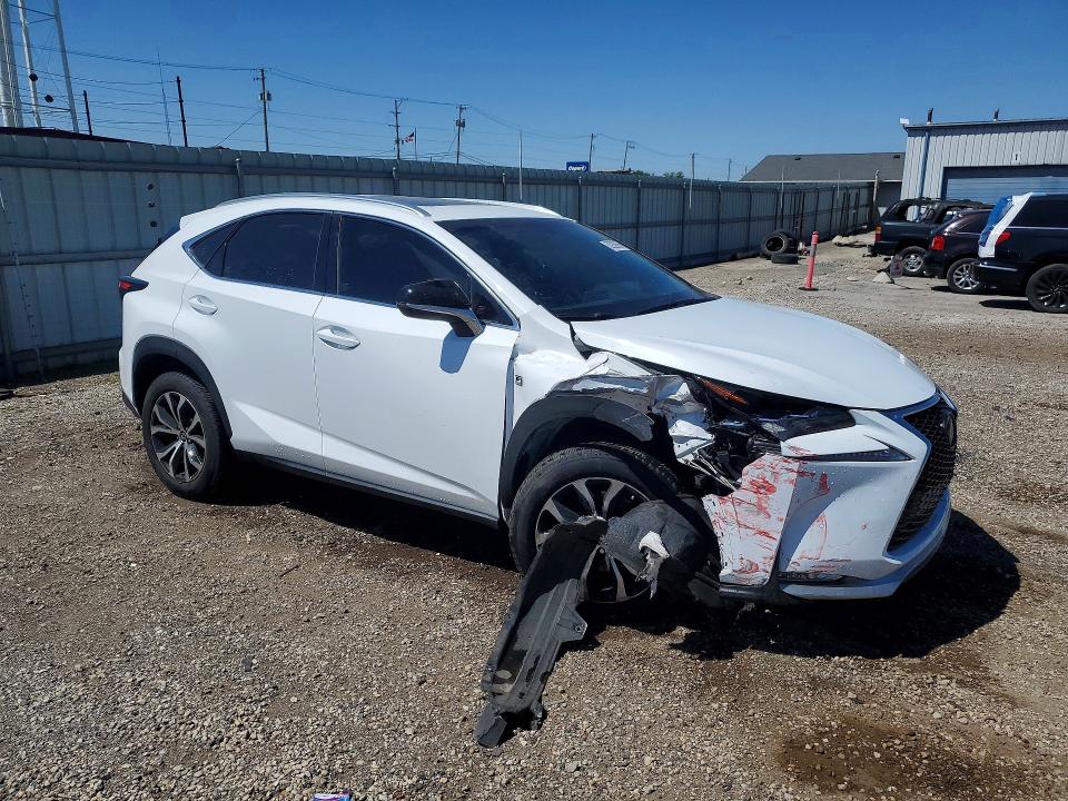 2017 Lexus Nx VIN JTJBARBZ1H2128766 COPART salvage auction — FRONT END, Il - Salvage Certificate, sold $8,400 on 2026-07-22 (photo 4)
