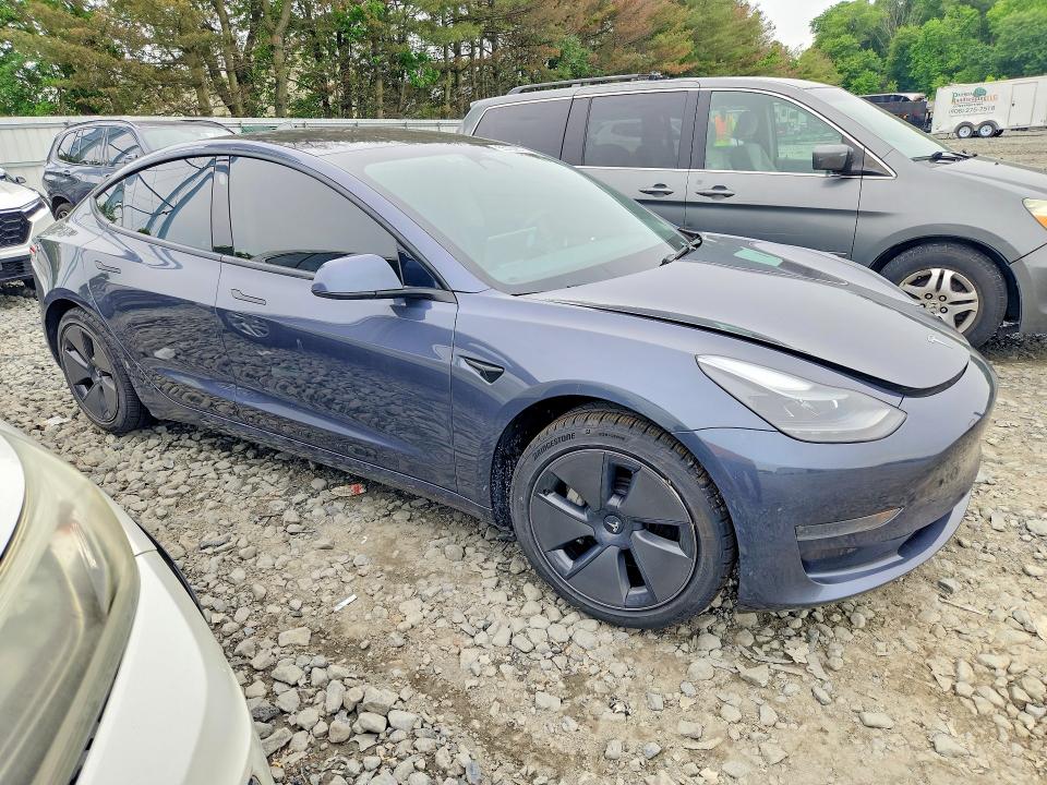 2023 Tesla VIN 5YJ3E1EA6PF558565 COPART salvage auction — REAR END, Nj - Cert Of Title-Salvage, sold $8,200 on 2026-07-27 (photo 4)
