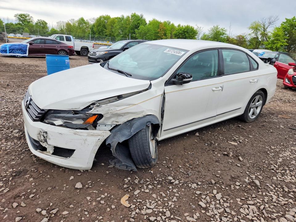 2015 Volkswagen Passat VIN 1VWAS7A3XFC020812 COPART salvage auction — FRONT END, Pa - Certificate Of Salvage, sold $1,250 on 2026-07-27 (photo 1)
