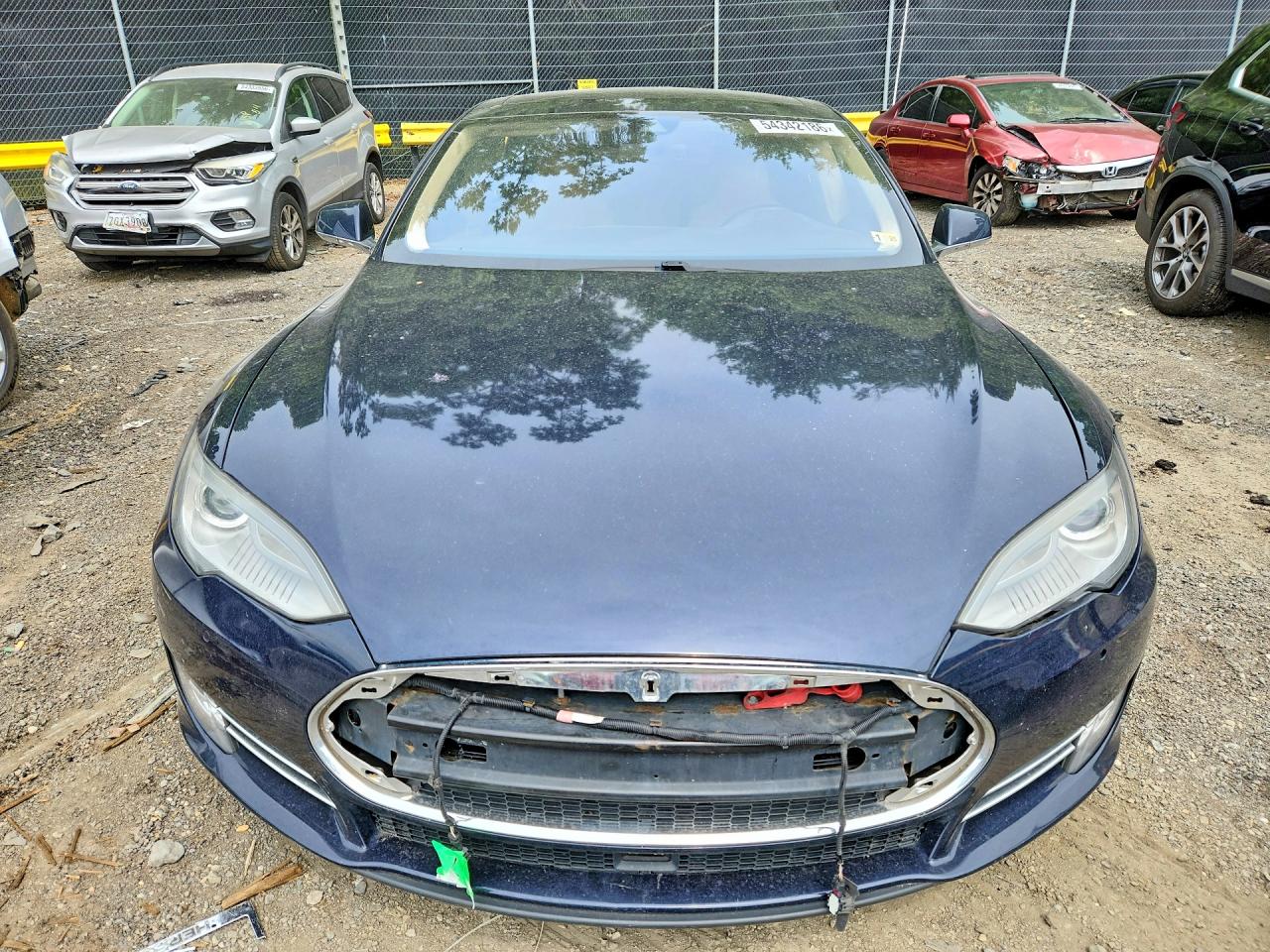 2015 Tesla Model S VIN 5YJSA1H22FFP74892 COPART salvage auction — Front End, VA - CERTIFICATE OF TITLE, sold $3,250 on 2026-07-01 (photo 5)