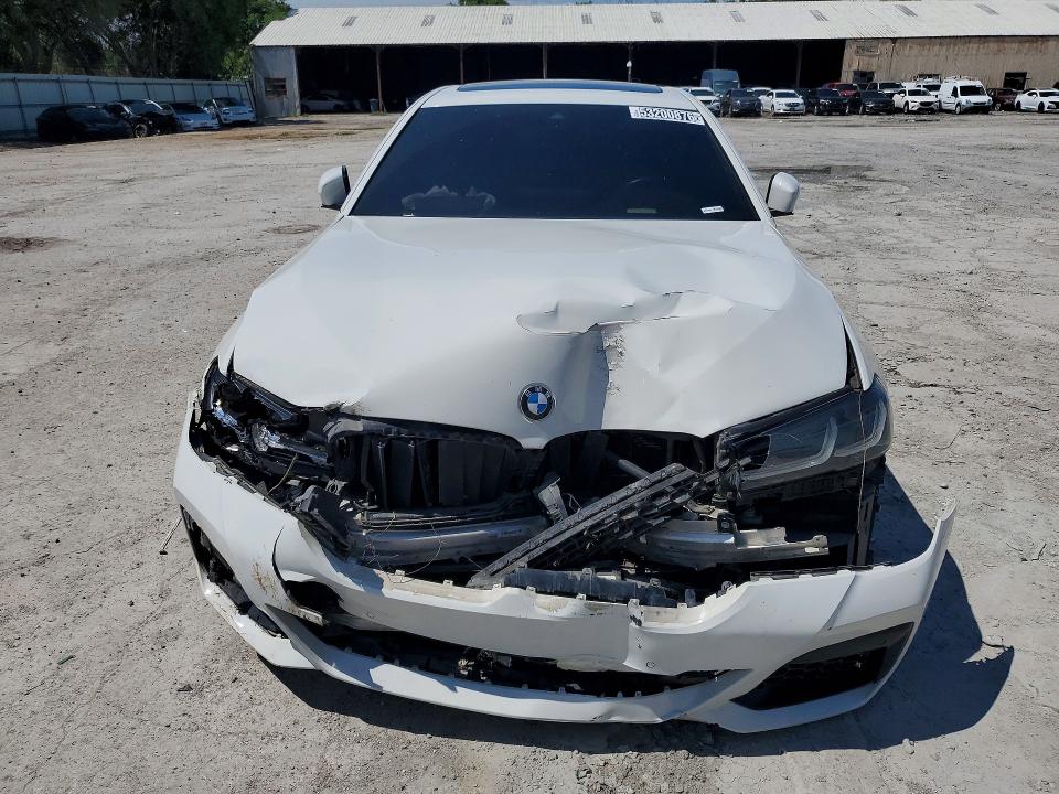 2023 BMW 5 series VIN WBA53BJ09PCL31639 COPART salvage auction — FRONT END, Ca - Certificate Of Title, sold $17,400 on 2026-07-02 (photo 5)
