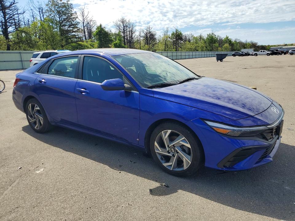 2024 Hyundai Elantra VIN KMHLS4DG1RU696794 COPART salvage auction — WATER/FLOOD, Ny - Mv907A-Flood Salvage, sold $6,400 on 2026-07-06 (photo 4)