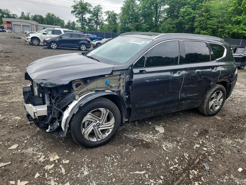2021 Hyundai Santa fe VIN 5NMS34AJ7MH332716 COPART salvage auction — FRONT END, Md - Cert Of Salvage > 75% Damage, sold $6,400 on 2026-07-02 (photo 1)
