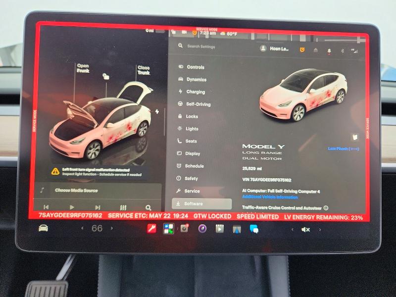 2024 Tesla Model y VIN 7SAYGDEE9RF075162 COPART salvage auction — SIDE, CA - SALVAGE CERTIFICATE, sold $150 on 2026-07-21 (photo 9)