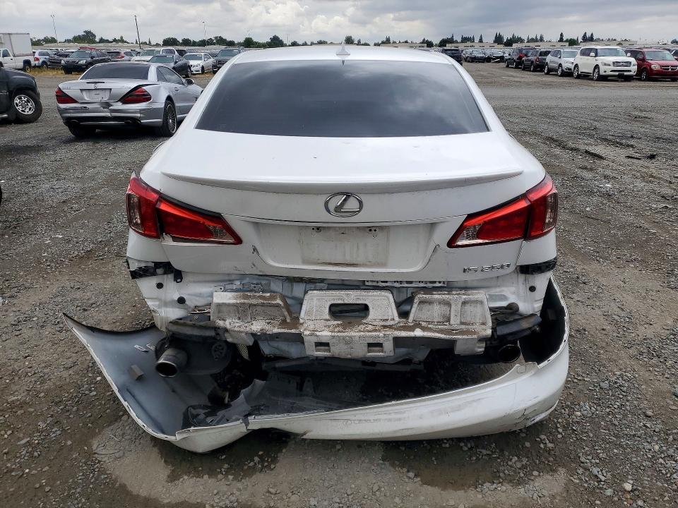 2012 Lexus Is VIN JTHBF5C27C2102369 COPART salvage auction — FRONT END, Ca - Salvage Certificate, sold $175 on 2026-07-07 (photo 6)