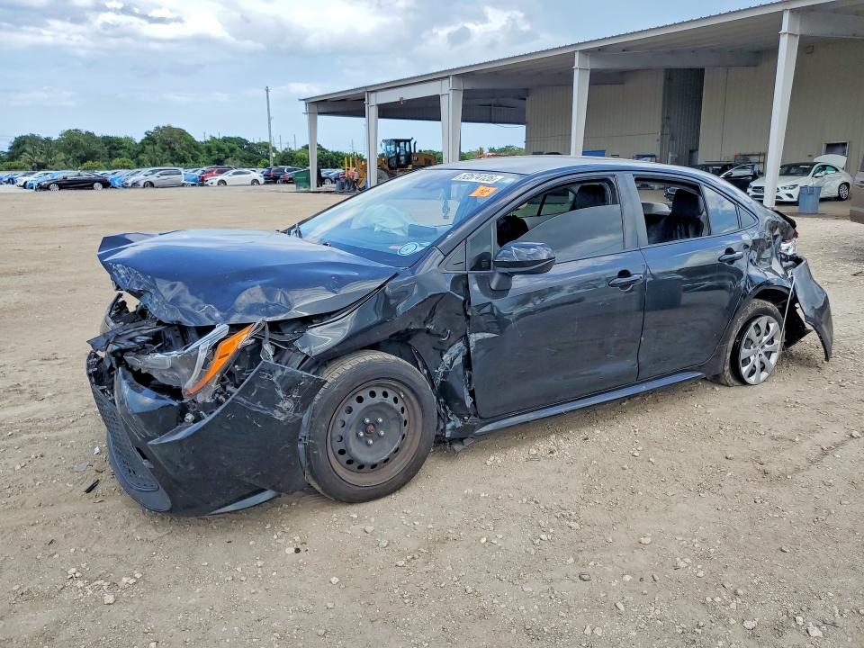 2022 Toyota Corolla VIN JTDEPMAE6NJ216536 COPART salvage auction — FRONT END, Fl - Certificate Of Destruction, sold $1,650 on 2026-07-06 (photo 1)