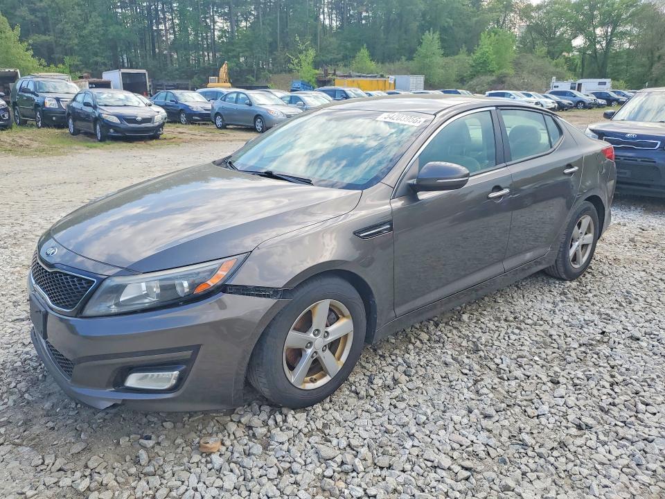 2015 Kia Optima VIN 5XXGM4A73FG399029 COPART salvage auction — FRONT END, MA - CERTIFICATE OF TITLE, sold $400 on 2026-07-23 (photo 1)