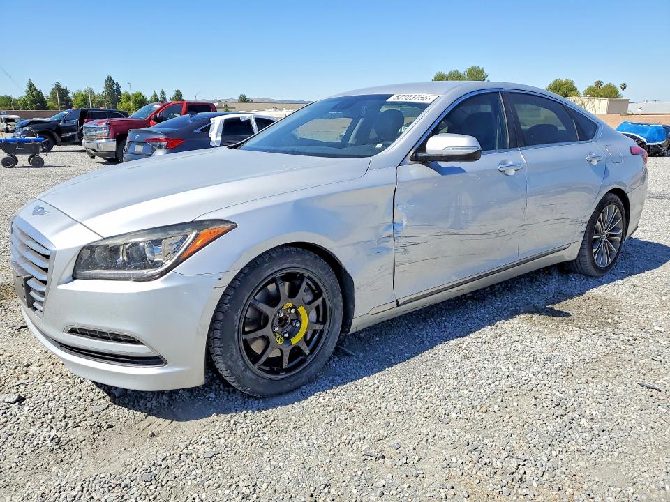 2015 Hyundai Genesis VIN KMHGN4JE7FU034175 COPART salvage auction — SIDE, Ca - Salvage Certificate, sold $2,150 on 2026-07-08 (photo 1)