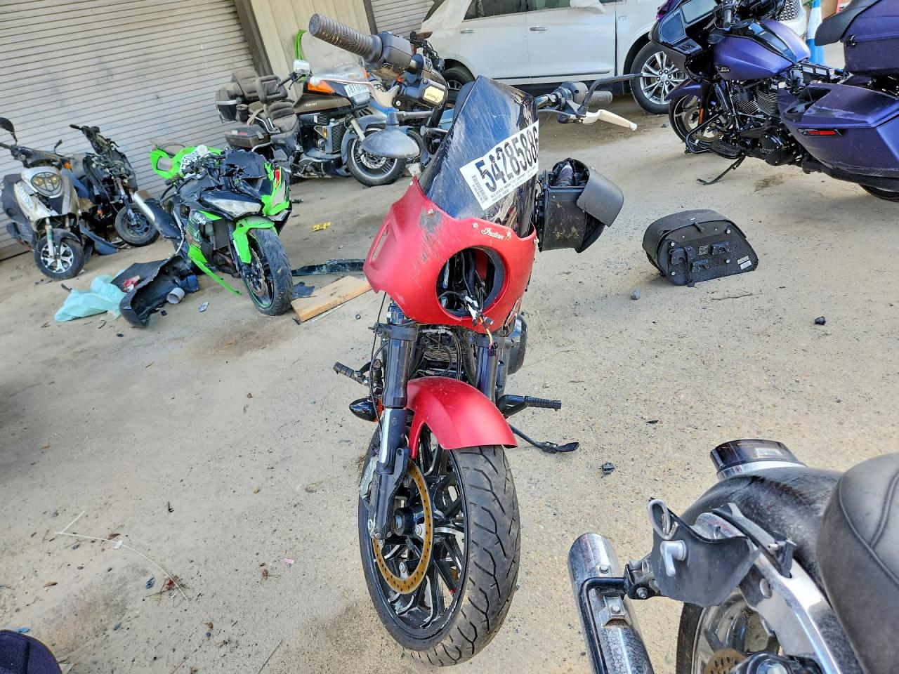 2023 Indian Motorcycle Co. Sport Chief VIN 56KDSDBH9P3011216 COPART salvage auction — Front End, MD - CERTIFICATE OF TITLE, sold $3,700 on 2026-07-02 (photo 2)