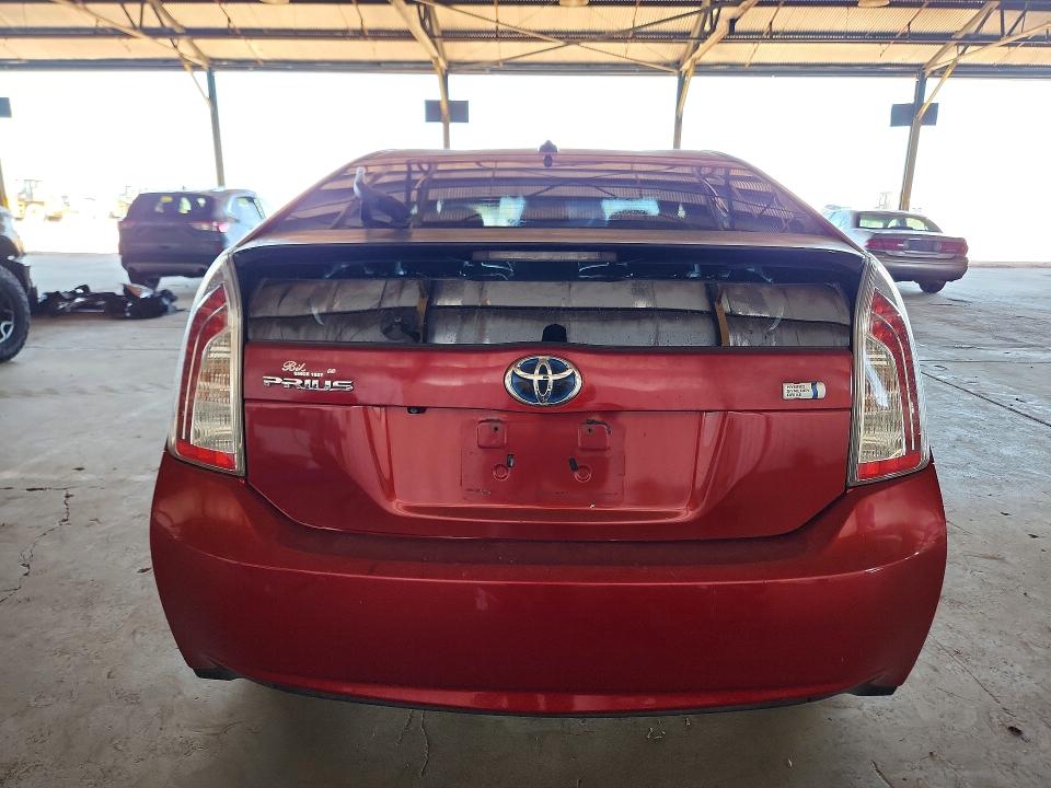 2012 Toyota Prius VIN JTDKN3DU5C1538314 COPART salvage auction — FRONT END, Az - Cert Of Title - Salvage, sold $1,950 on 2026-07-20 (photo 6)