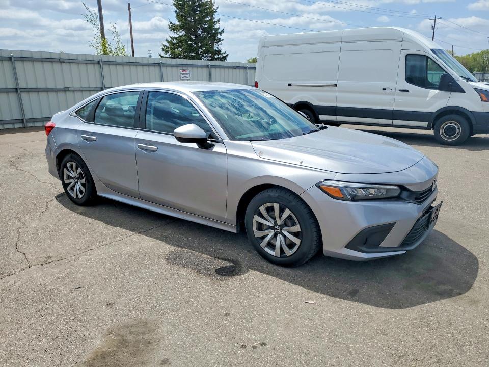 2022 Honda Civic VIN 2HGFE2F22NH532161 COPART salvage auction — FRONT END, Mn - Cert Of Title-Salvage, sold $5,300 on 2026-07-02 (photo 4)