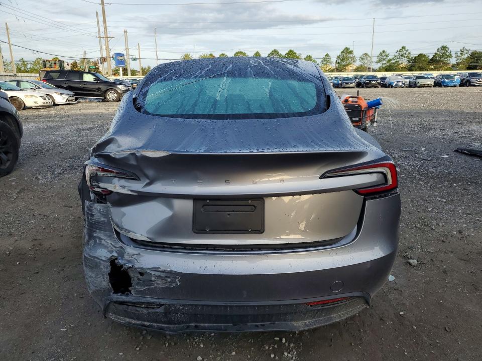 2025 Tesla VIN 5YJ3E1EA6SF005603 COPART salvage auction — REAR END, FL - CERT OF TITLE SLVG REBUILDABLE, sold $10,600 on 2026-07-31 (photo 6)