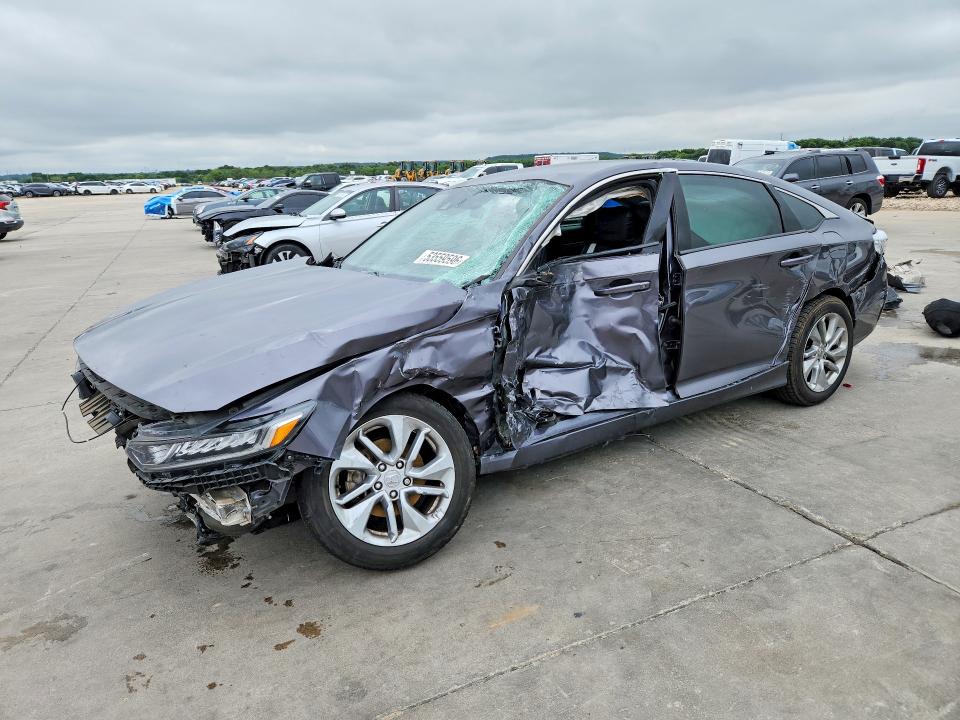 2018 Honda Accord VIN 1HGCV1F14JA258345 COPART salvage auction — SIDE, Tx - Nonrepairable Title, sold $1,550 on 2026-07-09 (photo 1)