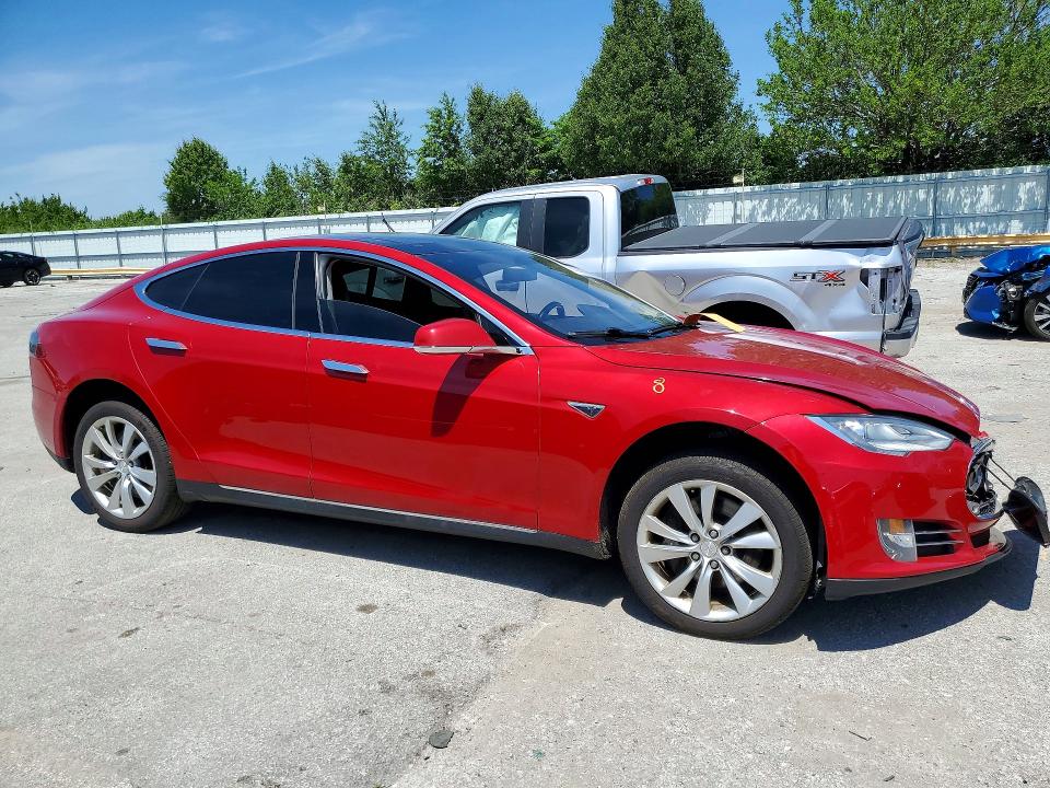 2014 Tesla Model s VIN 5YJSA1H11EFP33188 COPART salvage auction — FRONT END, In - Cert Of Title-Salvage Title, sold $1,750 on 2026-07-20 (photo 4)