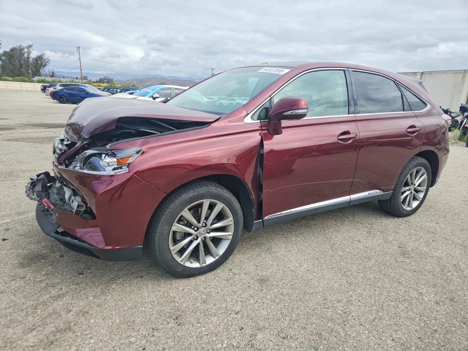 2013 Lexus Rx VIN JTJZB1BA3D2007707 COPART salvage auction — FRONT END, Ca - Salvage Certificate, sold $2,050 on 2026-07-31 (photo 1)