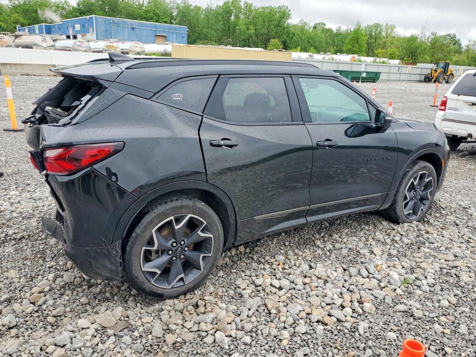 2022 Chevrolet Blazer VIN 3GNKBERS2NS222616 COPART salvage auction — REAR END, Oh - Cert Of Title-Salvage, sold $6,300 on 2026-07-02 (photo 3)