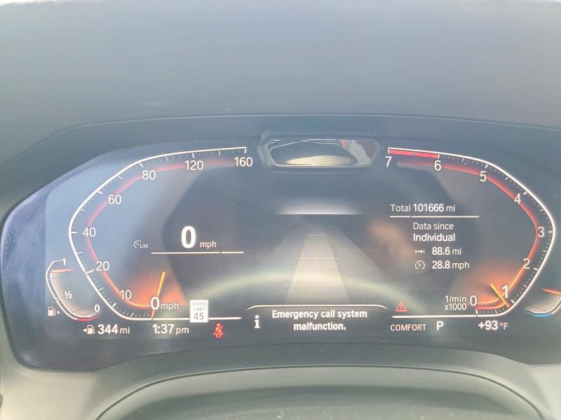 2019 BMW 3er VIN WBA5R1C50KAE81311 COPART salvage auction — FRONT END, Tx - Salvage Vehicle Title, sold $13,000 on 2026-08-13 (photo 9)