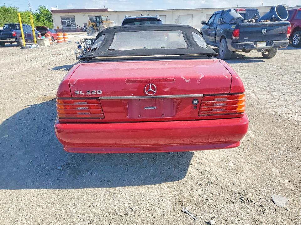 1995 Mercedes-benz Sl-class VIN WDBFA63E8SF114456 COPART salvage auction — HAIL, In - Cert Of Title-Salvage Title, sold $2,850 on 2026-07-07 (photo 6)