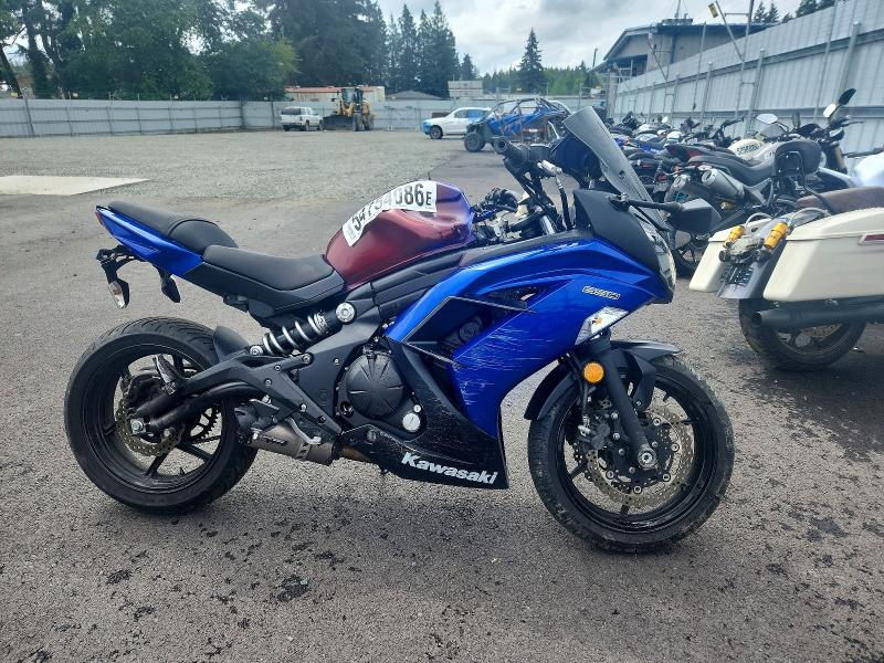 2013 Kawasaki Ex VIN JKAEXEE18DDA09329 COPART salvage auction — VANDALISM, Wa - Bill Of Sale, sold $650 on 2026-07-09 (photo 1)