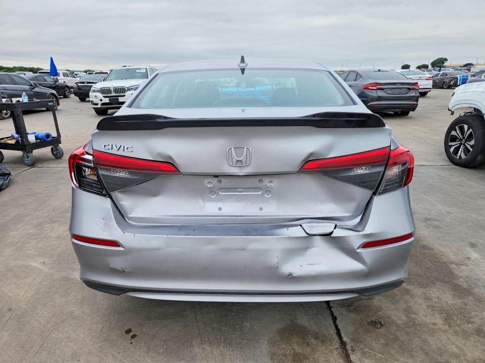 2024 Honda Civic VIN 2HGFE1F70RH326476 COPART salvage auction — FRONT END, Tx - Salvage Vehicle Title, sold $6,600 on 2026-07-04 (photo 6)