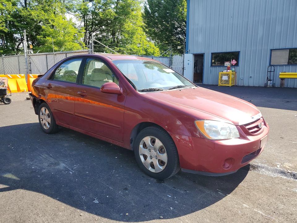 2006 Kia Spectra VIN KNAFE121365373310 COPART salvage auction — REAR END, OR - SALVAGE TITLE CERTIFICATE, sold $400 on 2026-07-22 (photo 4)