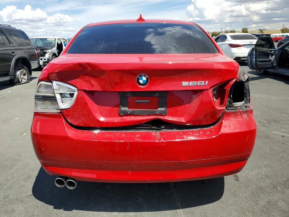 2008 BMW 3 series VIN WBAVC53568F009373 COPART salvage auction — BURN, CA - SALVAGE CERTIFICATE, sold $600 on 2026-07-27 (photo 6)