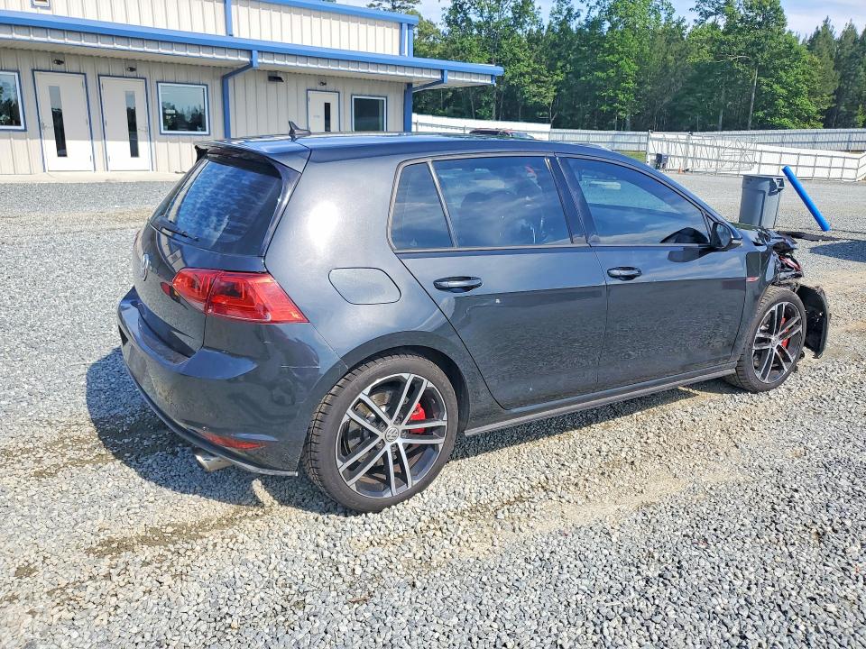 2017 Volkswagen Gti VIN 3VW547AU9HM060532 COPART salvage auction — FRONT END, Nc - Salvage Certificate Of Title, sold $200 on 2026-07-02 (photo 3)